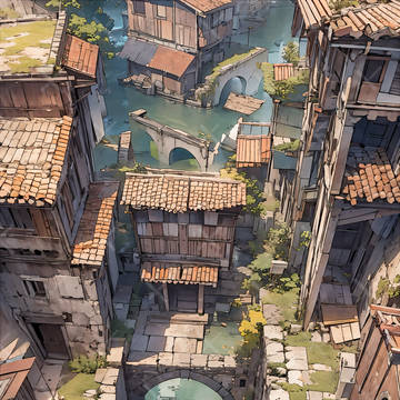 【異世界】 街並み 085