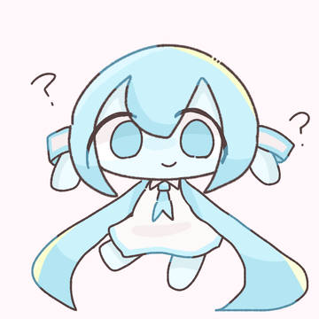 手と髪が逆のミクさん(?)