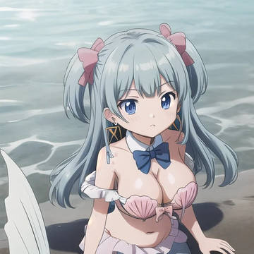 水波レナ　人魚化