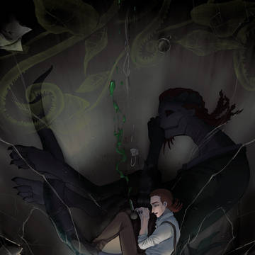 魔トカゲ記念日・教授誕生日記念絵