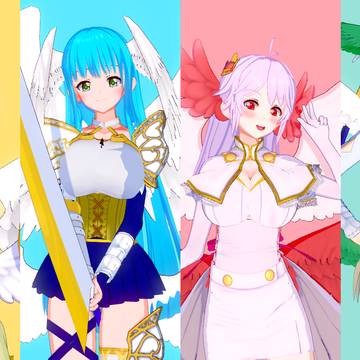 コイカツ(MOD込み)で作った四大熾天使