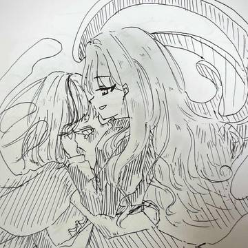 無垢の神　落書き+描きかけイラスト
