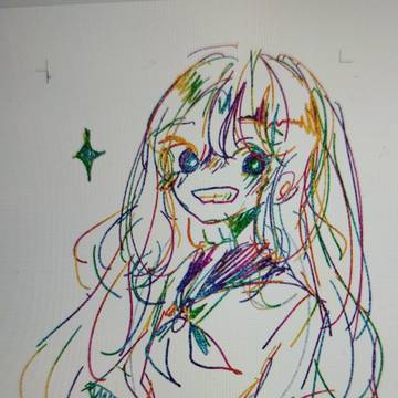 ワード虹色キラキラペン