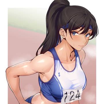 陸上のお姉さん