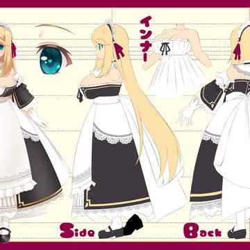 【のにのりの】三面図【Vtuber】