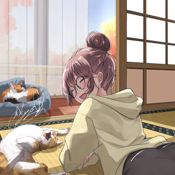 「もぅ、なんて恰好してんの？」（笑）
