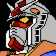 （ドット絵）燃え上がれガンダム