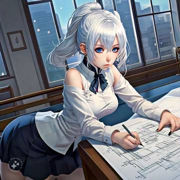 White Hair Girls