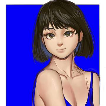 青い服を着た女の子 - Girl In Blue