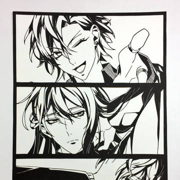 切り絵:麻天狼