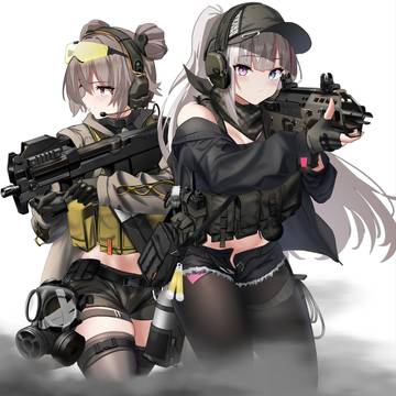 P90ちゃんとMDRちゃん。