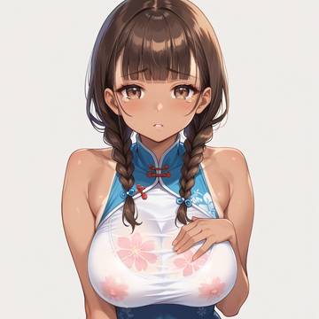 チャイナドレスと巨乳