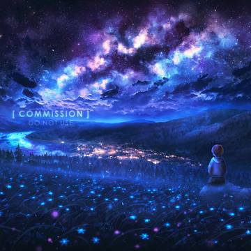 Night landscape of Colorado