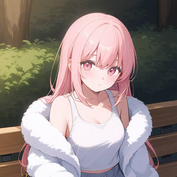 pink hair girl