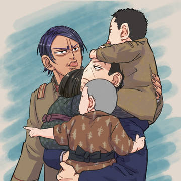 ツイッターお絵描き50ッ!!(鯉登少尉と月島軍曹)