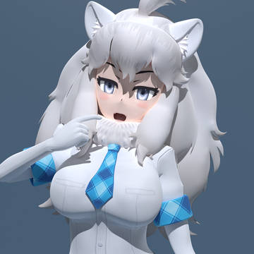 ホワイトライオンの3Dモデル
