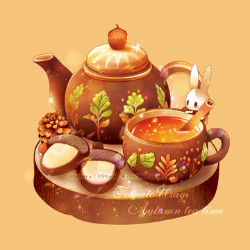 【トマトうさぎと秋のティタイム】