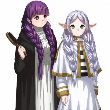 三つ編みフェルンとフリーレン