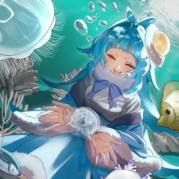 海の月
