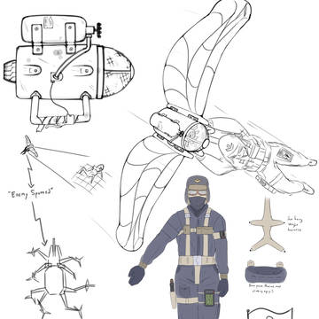 地球政府航空偵察官 （動力グライダー付き）