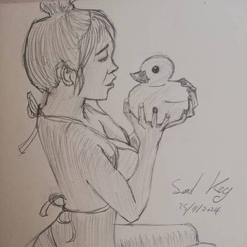 sketchbook portrait