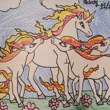 Rapidash and her children 💖💖