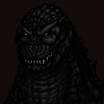 Heisei Godzilla - headshot