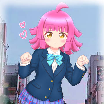 📶音ノ木坂の制服、凛ちゃんから借りたよ。