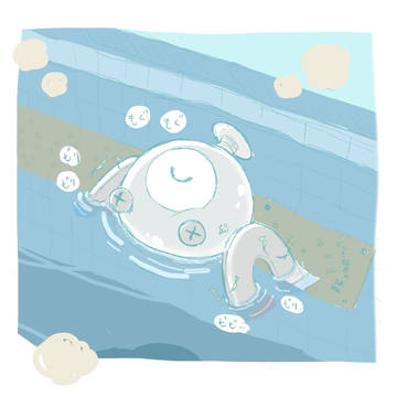 電気風呂に入るコイル