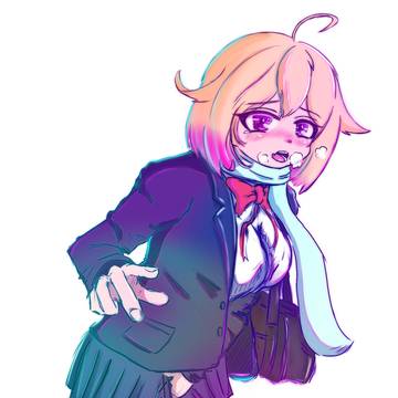 寒さで鼻が赤くなっちゃう女の子
