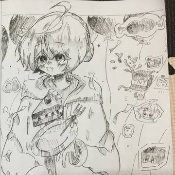 ぶるーく誕生日絵