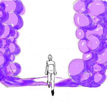 爆煙が上がる瞬間