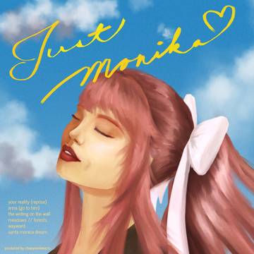 just monika. (album cover style)
