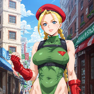 Cammy in jojo art style