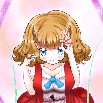 前髪ぱっつんにしたセレナ