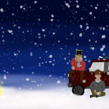 when the snow falls...
