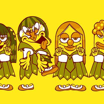 似顔絵 新しい学校のリーダーズ