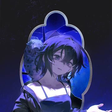 深藍玻璃糖