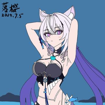 泳装琪猫猫!