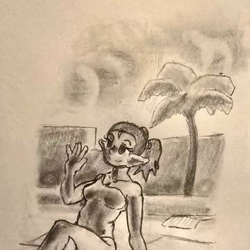 At the pool..