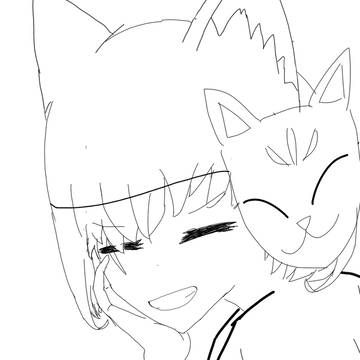 オリキャラの素顔(雑落書き)