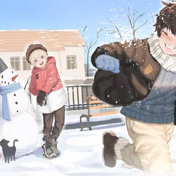 打雪仗