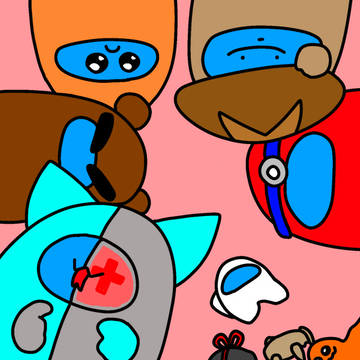 塗り絵またしたお