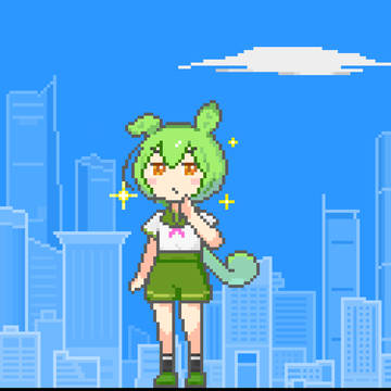 Pixel ずんだもんの非公式立ち絵素材式样