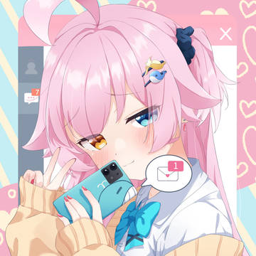 ギャル風ホシノの自撮り