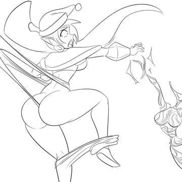 Shantae Christmas Wedgie