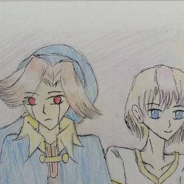 【落描き】マロ×ジーノ【擬人化】