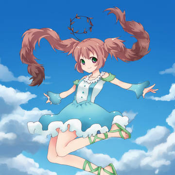 大空を舞うぎばさちゃん