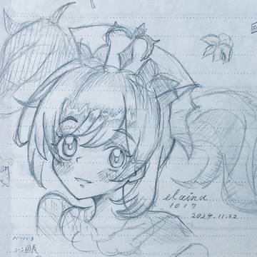 病床で描いたバーバラちゃん