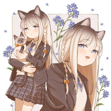 シャム猫の女の子